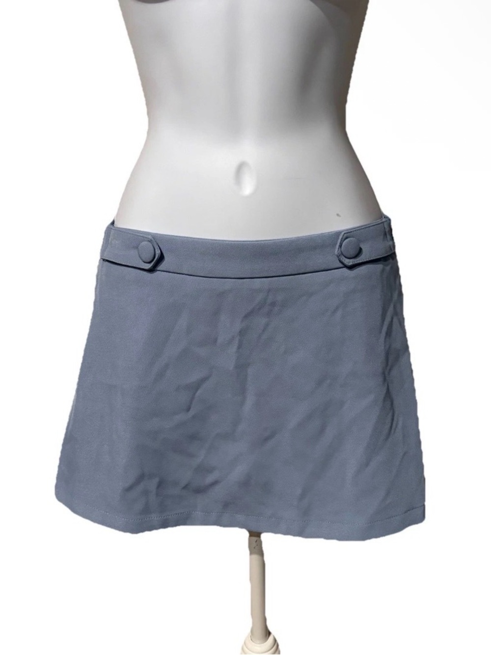NWT Princess Polly Blue Full Disclosure Mid-Rise Skort Sz 2
